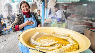 The MOST UNIQUE Street Food in Asia  SILK ROAD Street Food Tour of Tashkent UZBEKISTAN [upl. by Gnuj964]