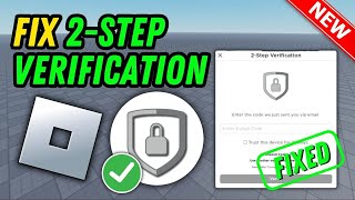 How to fix 2 step verification on Roblox Updated [upl. by Ladnar]