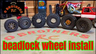 how to install beadlock wheels tips and tricks trx4m [upl. by Adair836]