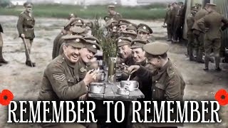 Remember To Remember  Remembrance Day Poem [upl. by Talbot409]