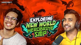 Exploring New World  Herobrine SMP Day 20 [upl. by Analah]