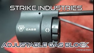 Strike Industries Adjustable Gas Block Unboxing  First Look [upl. by Sama799]