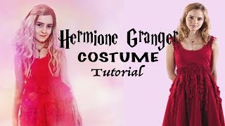 HERMIONE GRANGER COSTUME TUTORIAL  red dress  Tinkerbri [upl. by Asusej]