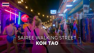 Koh Tao Sairee Walking Street Walking Tour 202308214K [upl. by Lowrie]