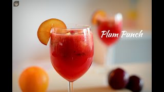 Plum Punch  The Most Refreshing Summer Drink  by The Cooking Fellows [upl. by Lekcar]