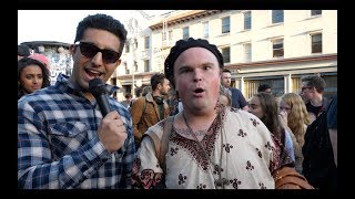 Interviewing Protesters at Ben Shapiro Event At UC Berkeley Part 1 [upl. by Dier]