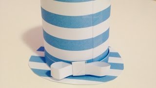 How To Create a Cute Paper Top Hat  DIY Crafts Tutorial  Guidecentral [upl. by Ecinwahs]