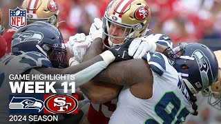 Seattle Seahawks vs San Francisco 49ers Game Highlights  NFL 2024 Season Week 11 [upl. by Retse]