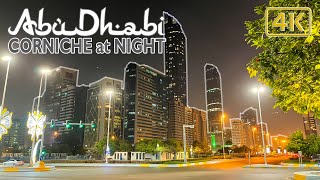 Abu Dhabi Corniche at Night 2021 4K [upl. by Morgana]