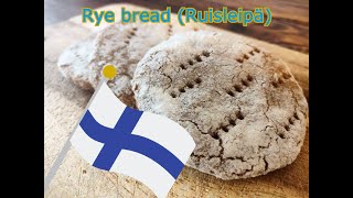 The Most Easy Recipe for Finnish Rye Bread Ruisleipä At Home [upl. by Ahsienek587]