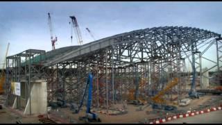 London 2012 Olympic Aquatics Centre Timelapse [upl. by Ocirred]