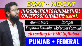 Introduction to Fundamental Concepts of Chemistry  Lec  1  MDCATECAT [upl. by Yahsat]