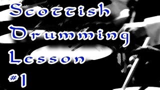 Free Pipe Band Snare Drumming Lessons Beginner Lesson 1 Learn Scottish Drumming [upl. by Nylrebmik]