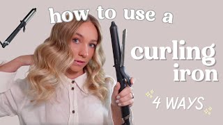 How To Use A Curling Iron  4 Different Techniques  With ghd Classic Curl Tong [upl. by Atinrev]