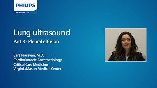 Dr Sara Nikravan Lung ultrasound shortlecture series part 3 Evaluation of pleural effusion [upl. by Anura]