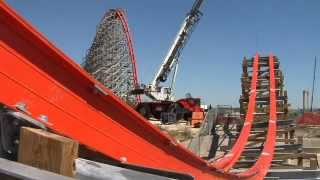 Iron Rattler Golden Bolt PlacingSix Flags Fiesta Texas [upl. by Idona]