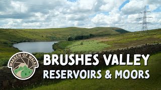 Brushes Valley Reservoirs and Harridge Pike  Stalybridge nature 4k walking [upl. by Arul]