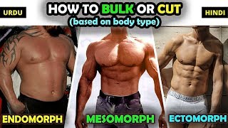 How to BULK or CUT based on Body Type Ectomorph Mesomorph Endomorph [upl. by Ahsinid234]