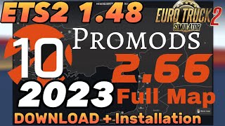 Ets2 148 Promods 266 Full Map Download  Installation With Middle East addon Step by Step ets2 [upl. by Nnilsia]