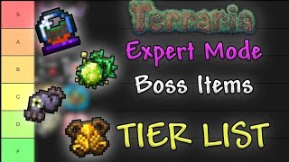 Expert Mode Boss Items TIER LIST  Terraria Comparison Series [upl. by Frodina695]