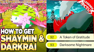 How to Get Darkrai amp Shaymin in Pokemon Legends Arceus [upl. by Lynnea]