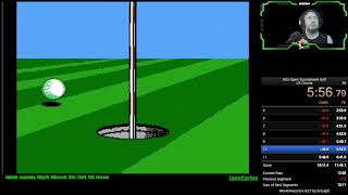 NES Open Tournament Golf US Course speedrun 1136 by LynnCarius [upl. by Aemat820]