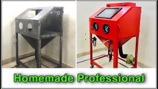 Homemade Professional Sandblasting Cabinet  DIY [upl. by Lilybel]