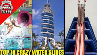 Top 10 CRAZY amp Unique Water Slides [upl. by Francois]