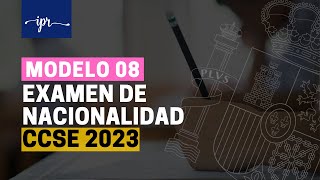 Preguntas EXAMEN CCSE 2023 para la NACIONALIDAD ESPAÑOLA Modelo 08 [upl. by Mccartan14]