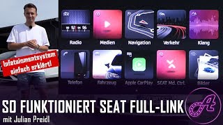 SEAT FullLink Infotainment deutsch │ Test │ Review │ Tutorial SEAT Leon Ibiza Arona Ateca [upl. by Nieberg]