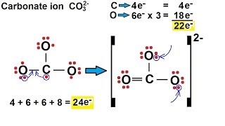 Chemistry  Chemical Bonding 21 of 35 Lewis Structures for Ions  Carbonate Ion  CO32 [upl. by Blight]