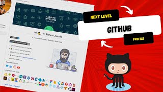 Next Level GitHub Profile README NEW 2022Markdown template  Improve Your Github profiles [upl. by Randal]