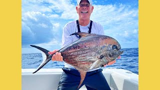 Deep Water Pomfret While Swordfishing  Epic Catch and Cook [upl. by Patt818]