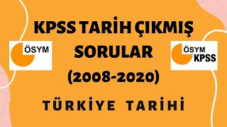 KPSS TARİH ÇIKMIŞ SORULAR 20082020  TÜRKİYE TARİHİ SORU ÇÖZÜMÜ [upl. by Gershon426]