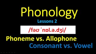 Introduction to Phonology Lesson 2 Phoneme and Allophone [upl. by Gnolb]