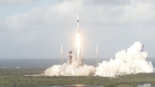 Blastoff SpaceX launches 23 Starlink satellites to complete doubleheader nails landing [upl. by Roz]