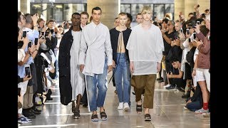 Hed Mayner  Menswear  SpringSummer 2018  Paris Fashion Week [upl. by Leanne]