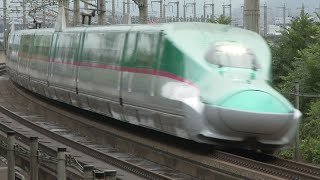 HD 東北新幹線・秋田新幹線 はやぶさ・こまち号 E5系・E6系新幹線電車 Japanese beautiful color Shinkansen [upl. by Llenhoj]