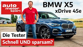 BMW X5 xDrive 45e Dick und dennoch schnell amp sparsam  TestReview  auto motor und sport [upl. by Lorrin147]