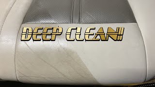 HOW TO DEEP CLEAN AND PROTECT LEATHER SEATS [upl. by Marelya]