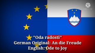 Oda radosti  An die Freude Ode to Joy Slovenian Lyrics Version amp English Translation [upl. by Lona]