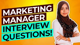 MARKETING MANAGER Interview Questions amp Answers PASS your Sales amp Marketing Interview [upl. by Gale]