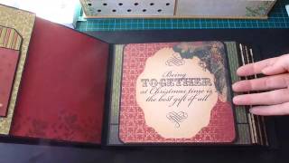 Scrapbook Mini Album  Christmas  Kaisercraft [upl. by Anek]