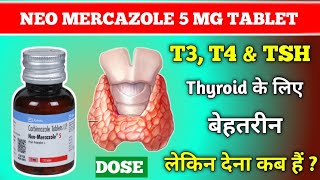 Neo Mercazole 5 Mg Tablet Uses  Carbimazole tablets ip Uses  Dose  PHARMACYTREEsangam [upl. by Asyral]