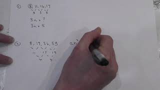 Quadratic Sequences easy trick to find the nth term  GCSE lockdown online learning [upl. by Erlond]