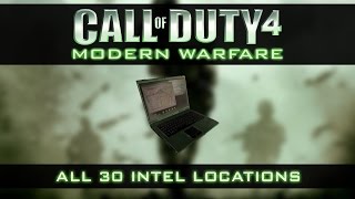 Call of Duty 4  Modern Warfare All 30 Intel Locations [upl. by Dnomder]