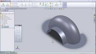 13 SolidWorks Surface TUTORIAL RULED SURFACE [upl. by Eserrehs474]