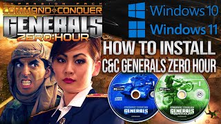 Guide How to use CDs to Install CampC Generals Zero Hour on Windows 11 WORKING 2024 [upl. by Dunn]