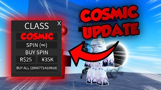 COSMIC Update NEW Class amp Codes A Heros Destiny [upl. by Norris155]