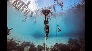 WATCH as Alessia Zecchini of Italy glides like an arrow to a new World Record 107m CWT [upl. by Nordin]